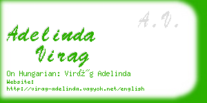 adelinda virag business card